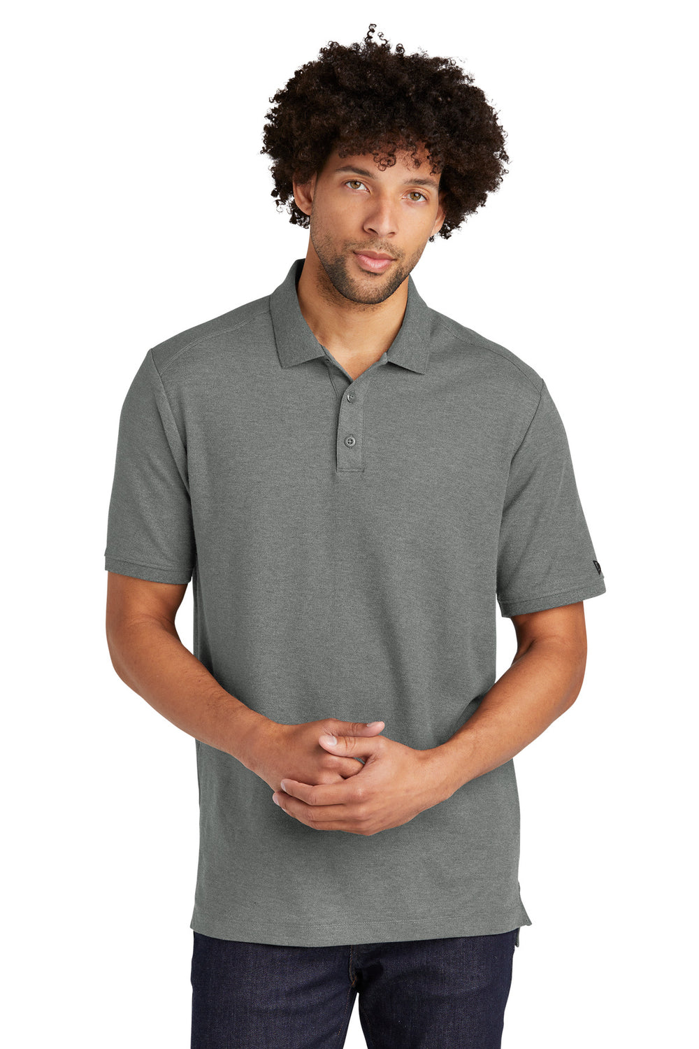 New Era ® Venue Home Plate Polo - Graphite Heather - XS