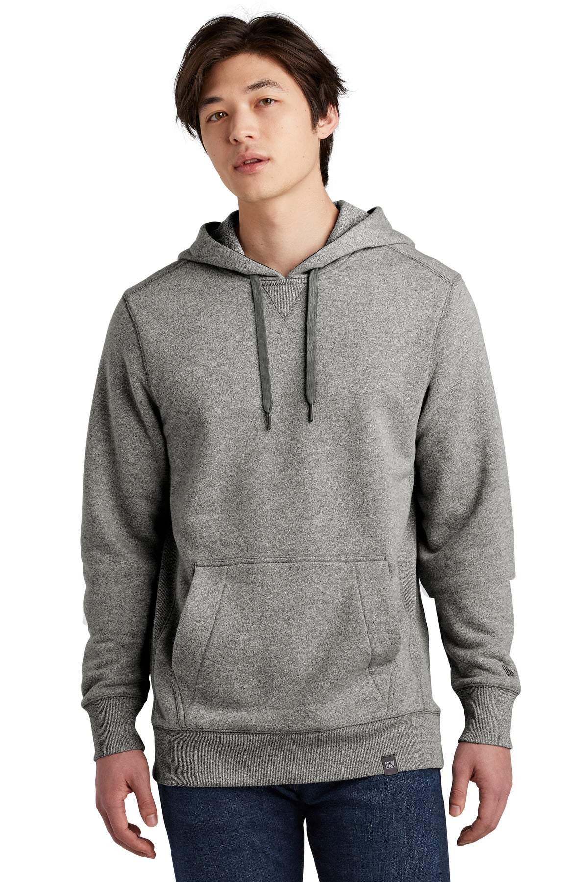 New Era ® French Terry Pullover Hoodie - Light Graphite Twist - XS