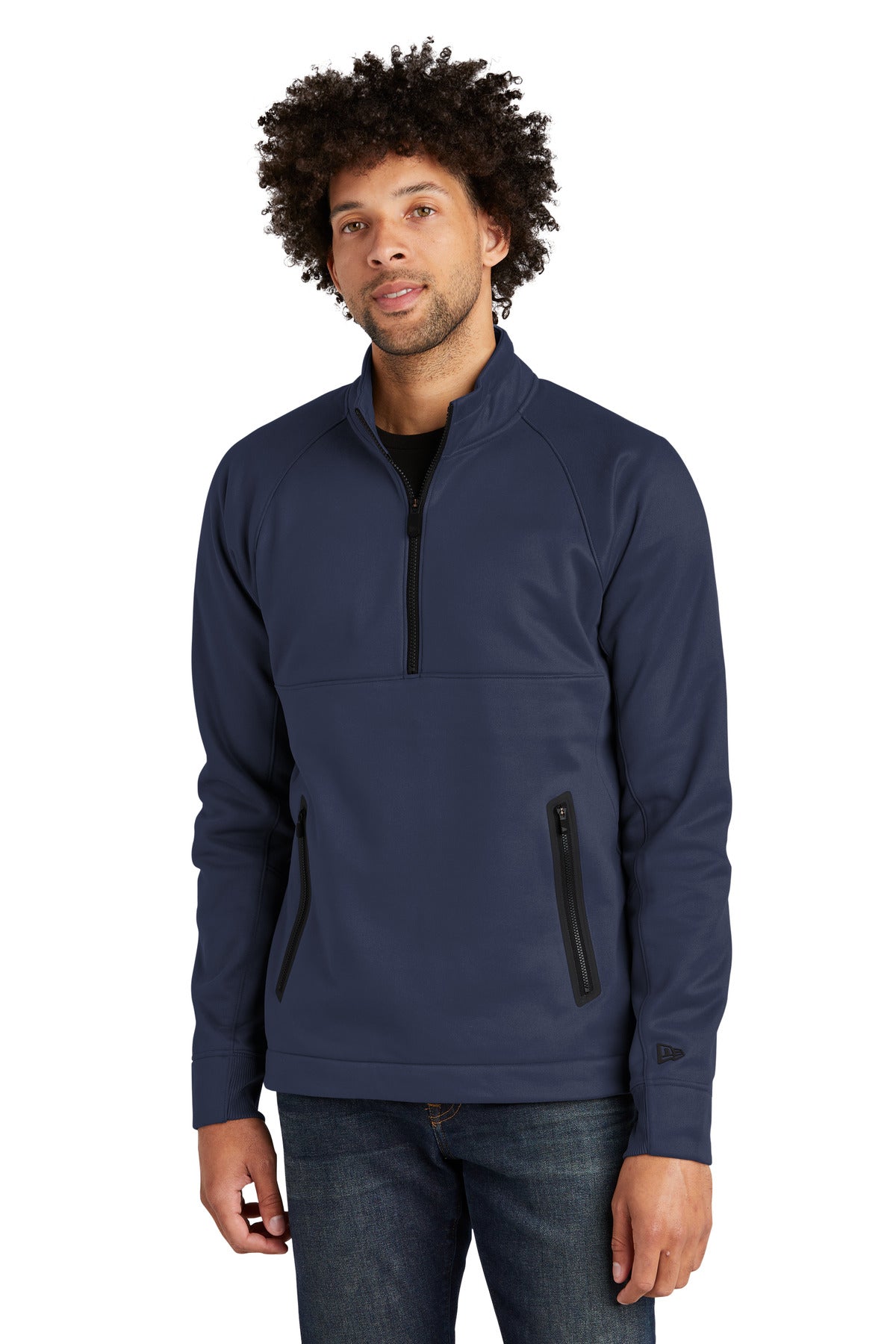 New Era ® Venue Fleece 1/4-Zip Pullover - True Navy - XS