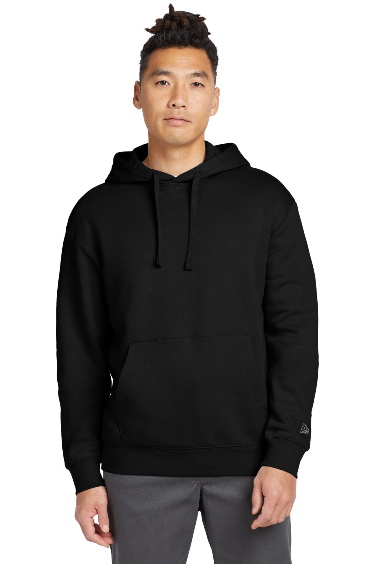 New Era® Heritage Fleece Pullover Hoodie - Black - XS