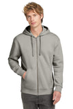 New Era® Heritage Fleece Full-Zip Hoodie - Rainstorm Grey - XS