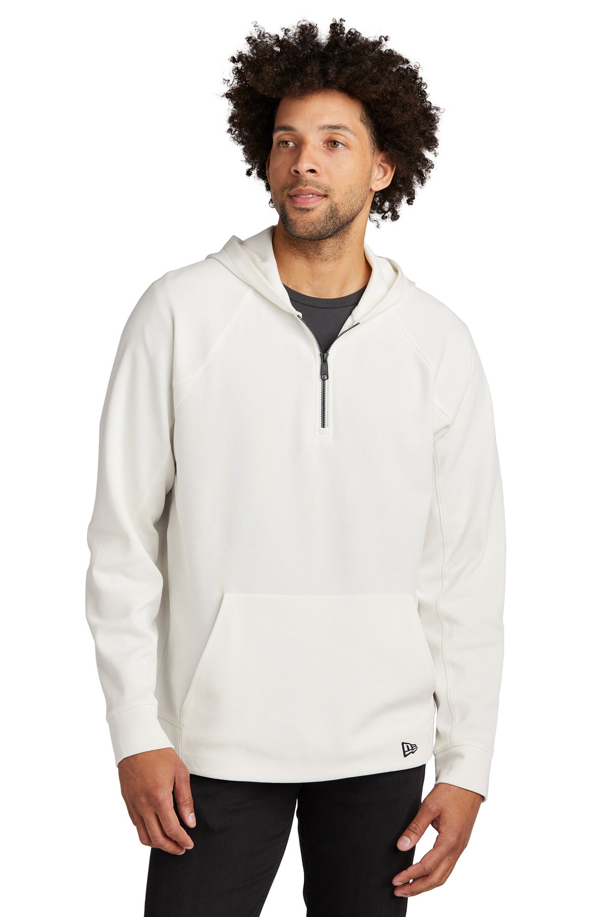New Era® STS 1/4-Zip Hoodie - Fan White - XS