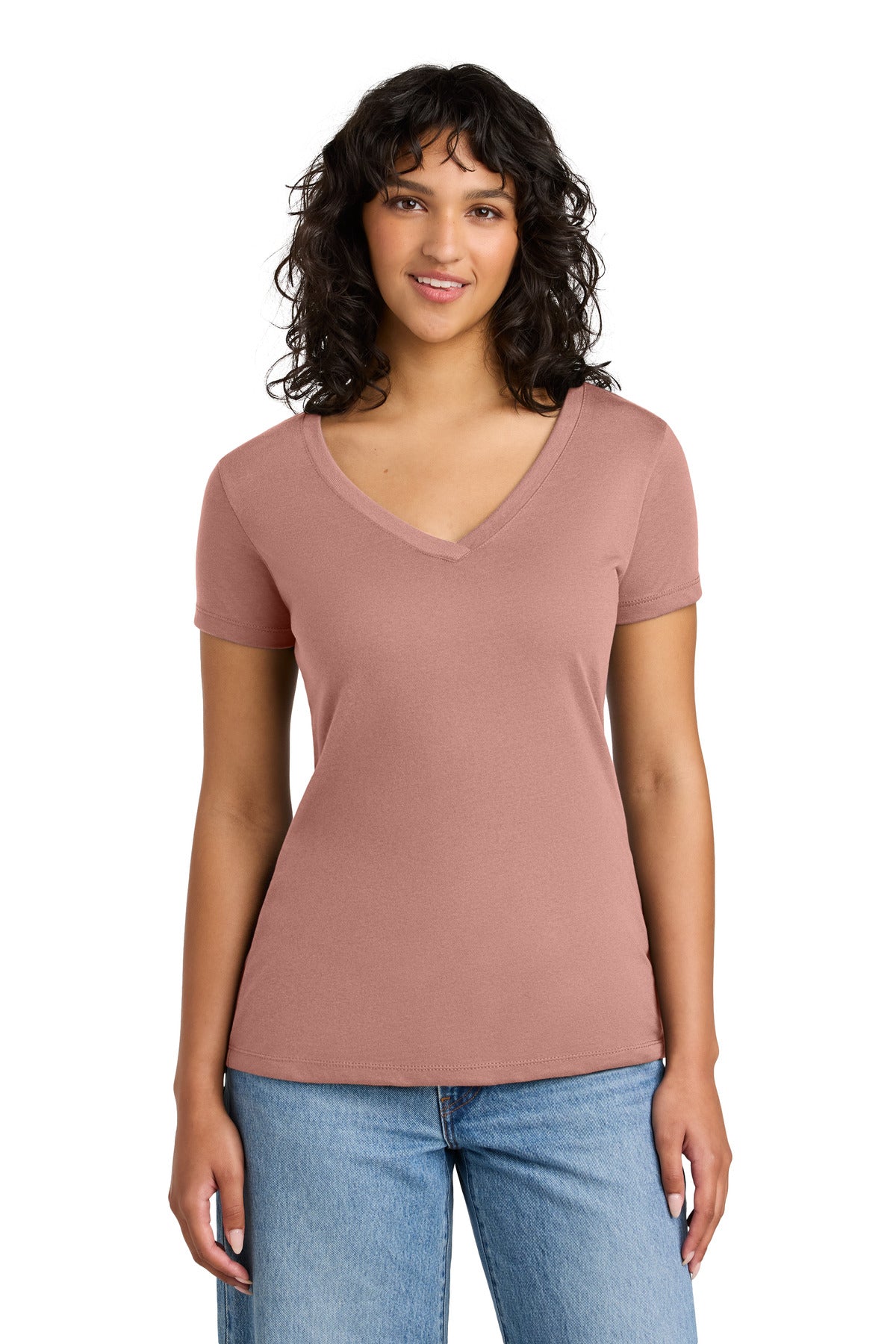 Next Level Apparel® Women's Ideal V-Neck Tee - Desert Pink - XS