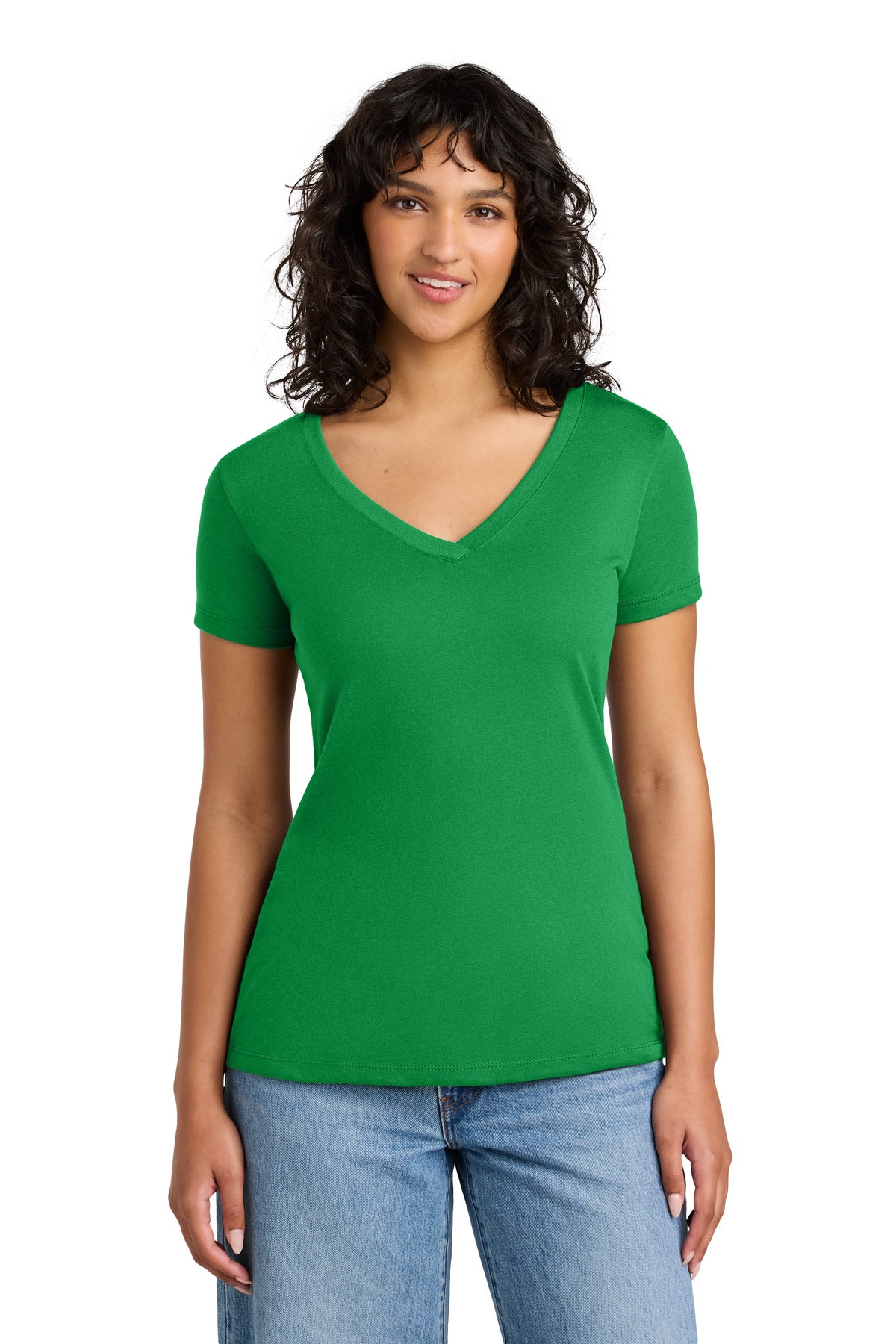 Next Level Apparel® Women's Ideal V-Neck Tee - Kelly Green - XS