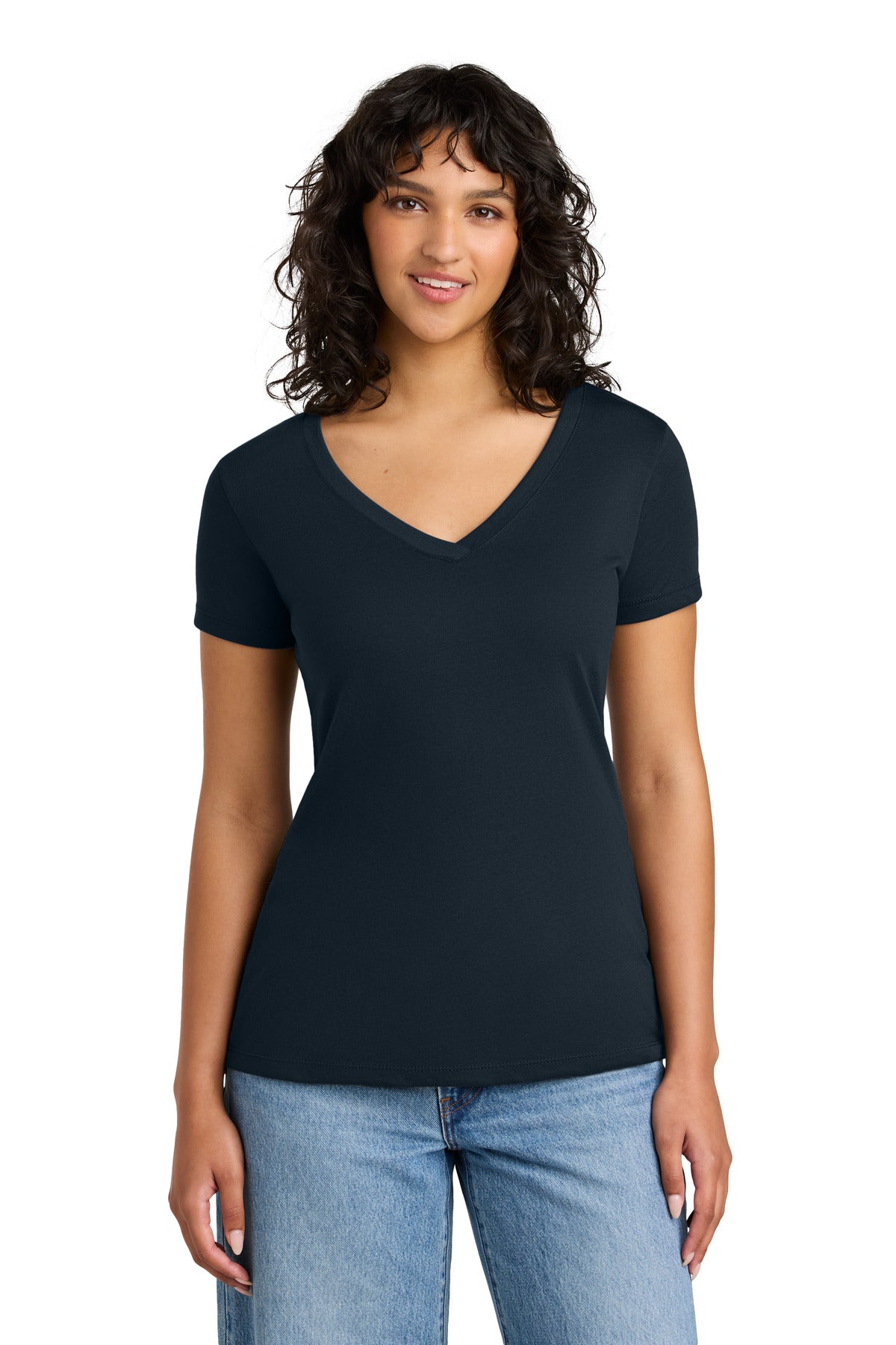 Next Level Apparel® Women's Ideal V-Neck Tee - Midnight Navy - XS