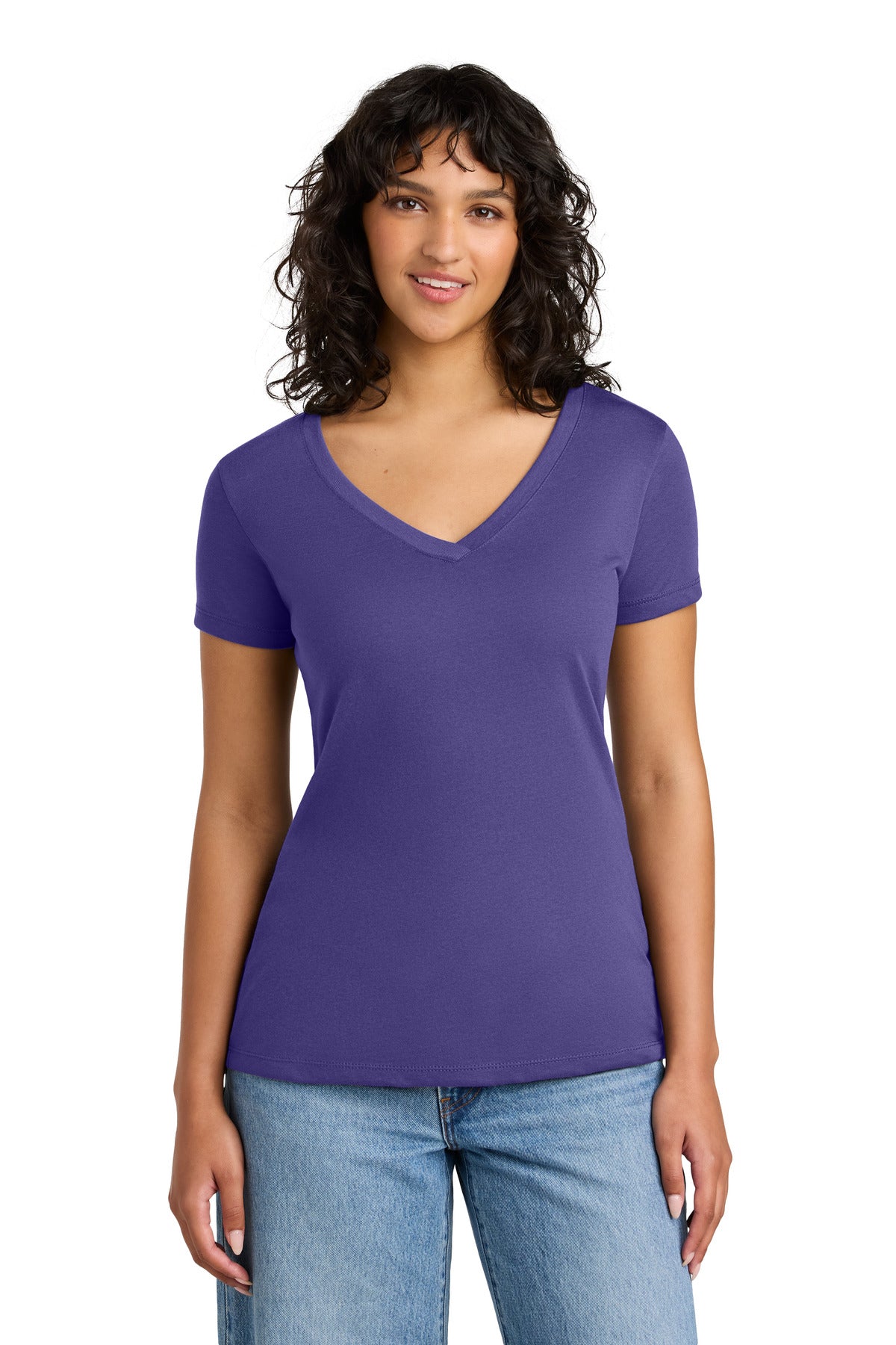 Next Level Apparel® Women's Ideal V-Neck Tee - Purple Rush - XS