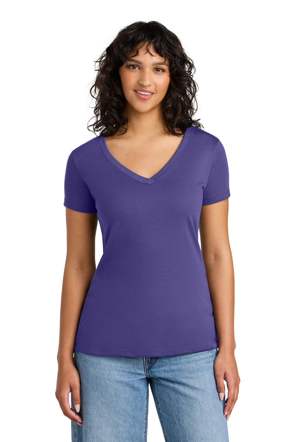 Next Level Apparel® Women's Ideal V-Neck Tee - Purple Rush - XS