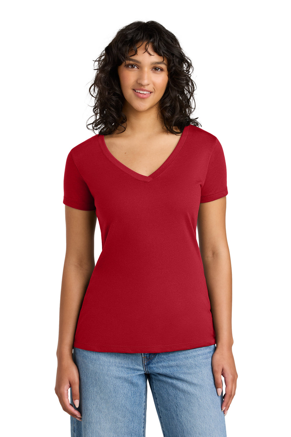 Next Level Apparel® Women's Ideal V-Neck Tee - Red - XS