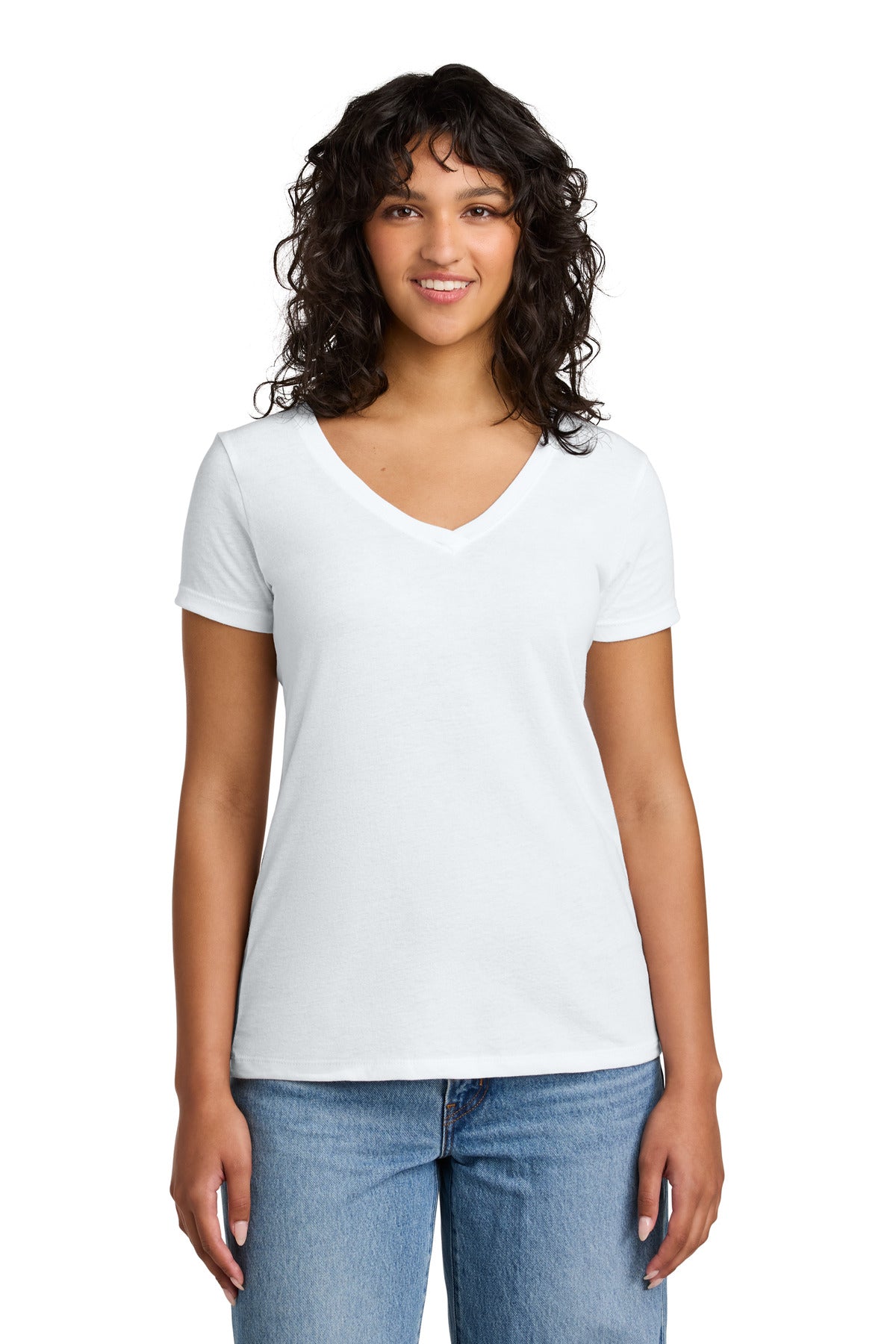 Next Level Apparel® Women's Ideal V-Neck Tee - White - XS