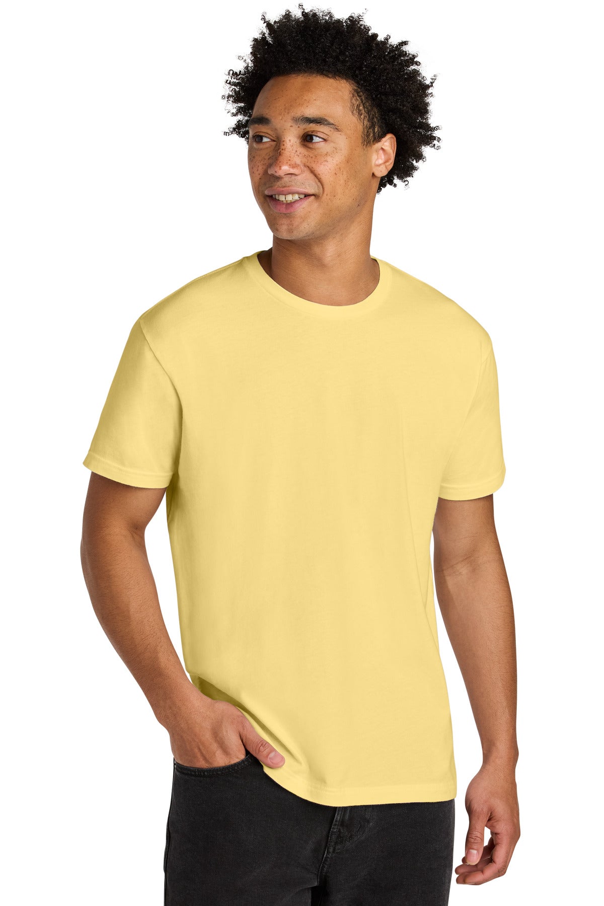 Next Level Apparel® Soft Wash Cotton Tee - Washed Banana Cream - XS