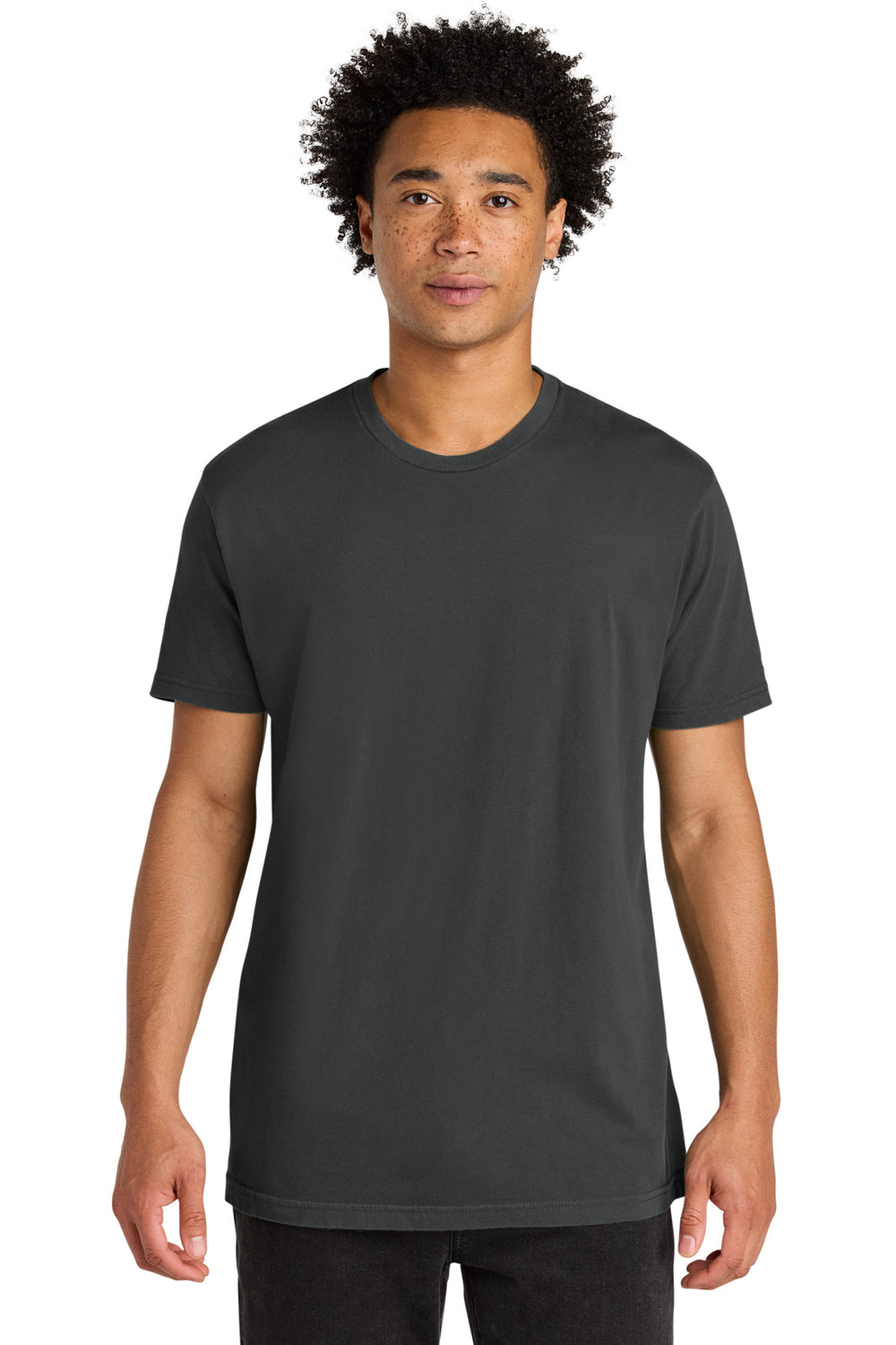 Next Level Apparel® Soft Wash Cotton Tee - Washed Graphite Black - XS
