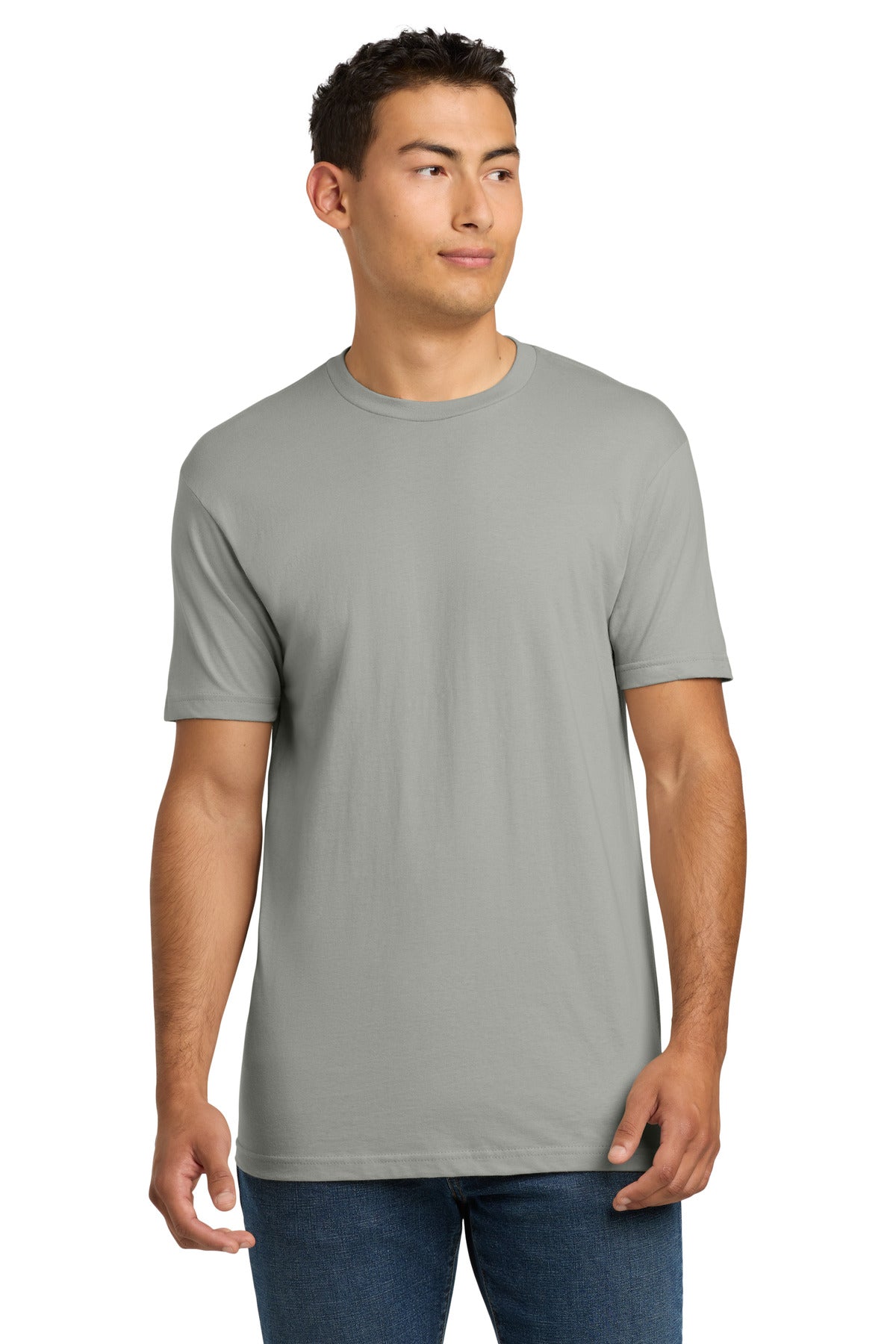 Next Level Apparel® Adult Cotton Tee - Light Gray - XS