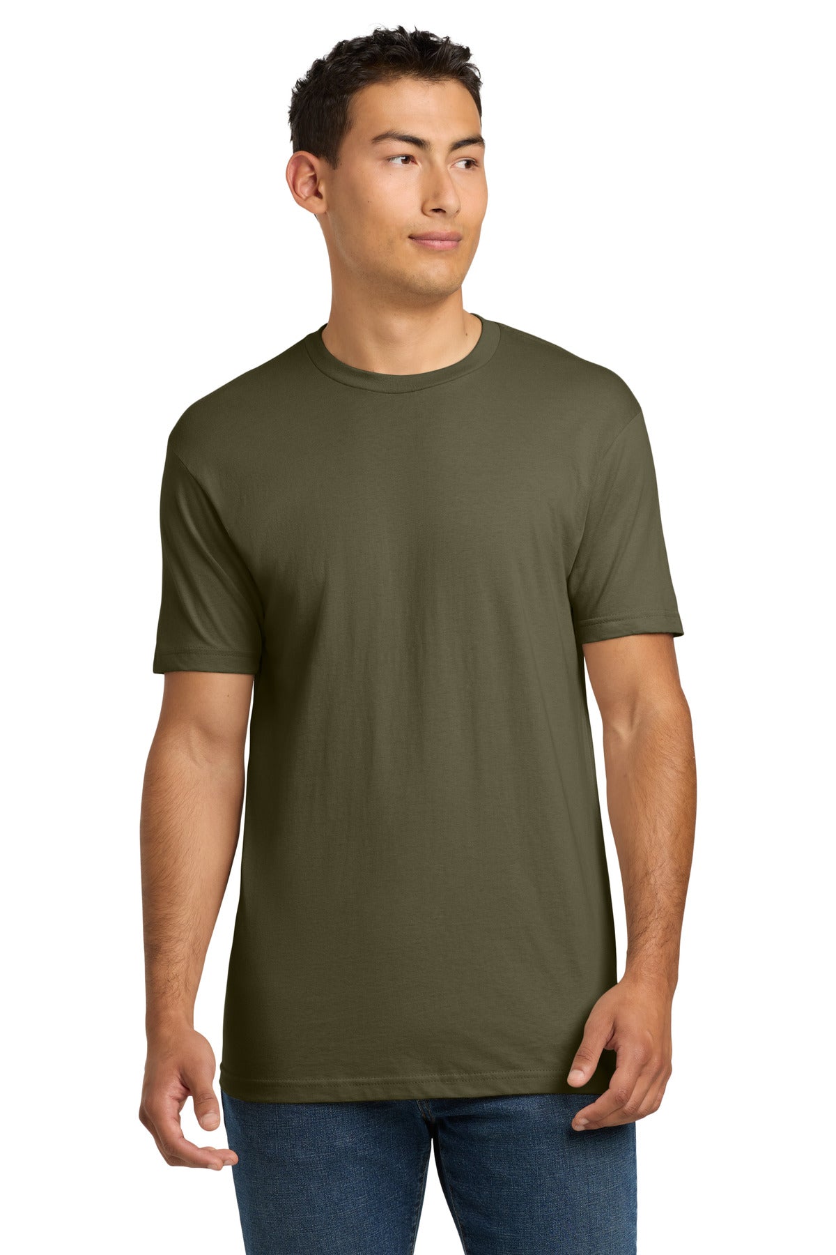 Next Level Apparel® Adult Cotton Tee - Military Green - XS