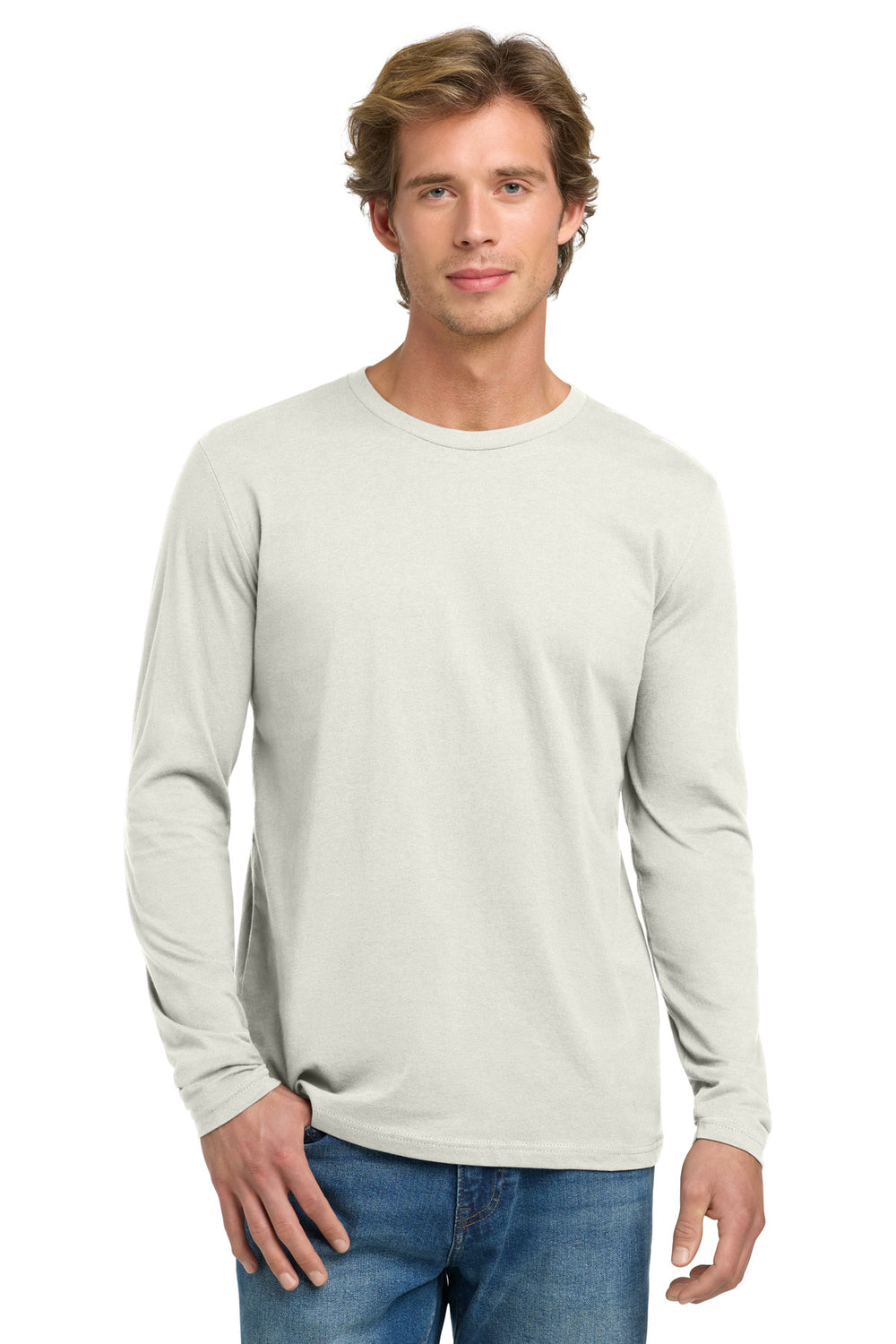 Next Level Apparel® Cotton Long Sleeve Tee - Natural - 2XL