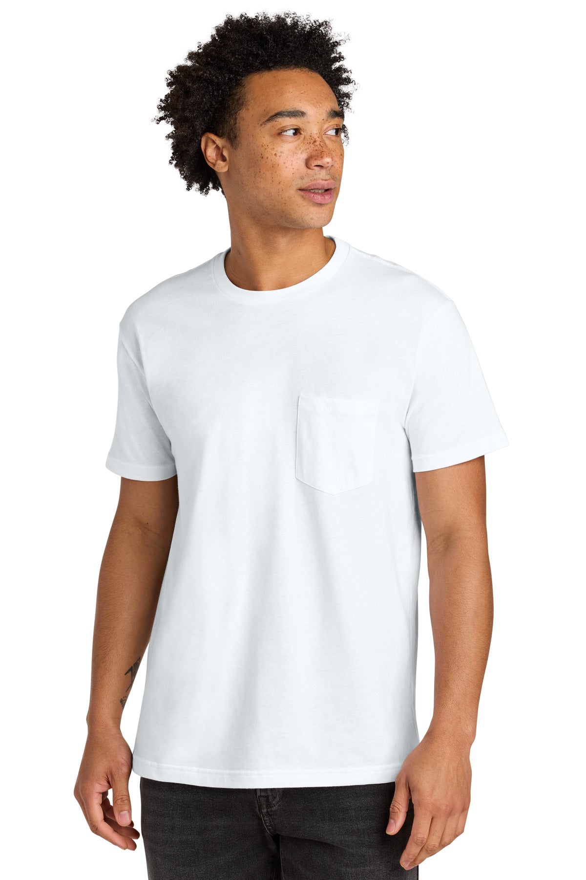 Next Level Apparel® Cotton Pocket Tee - White - XS