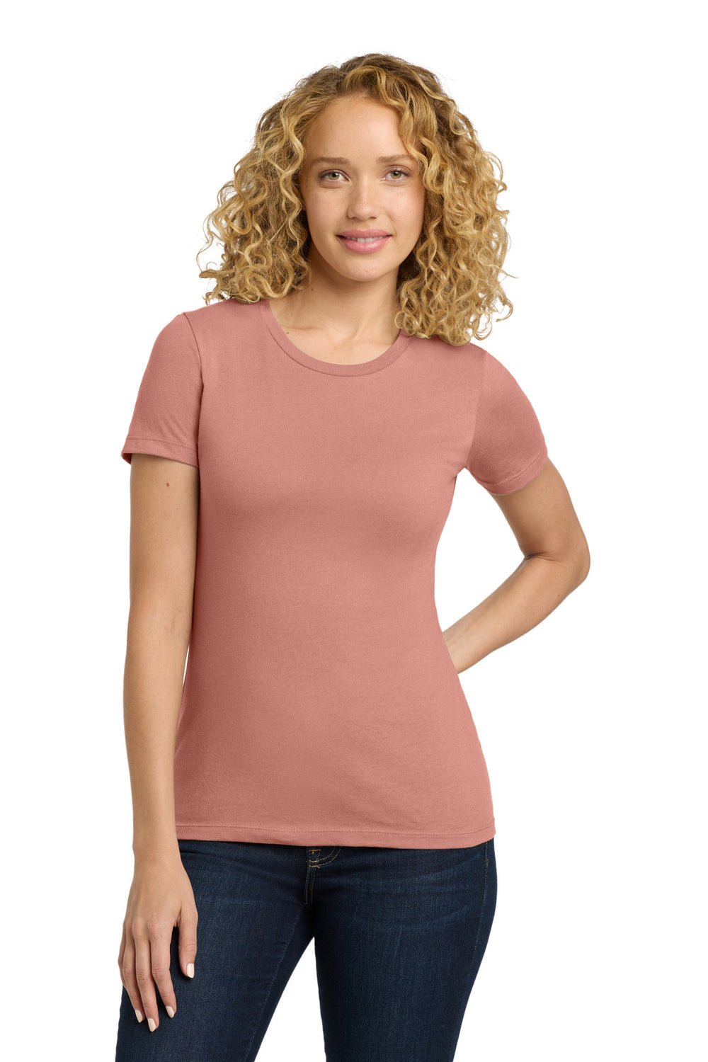 Next Level Apparel® Women's Cotton Tee - Desert Pink - XS