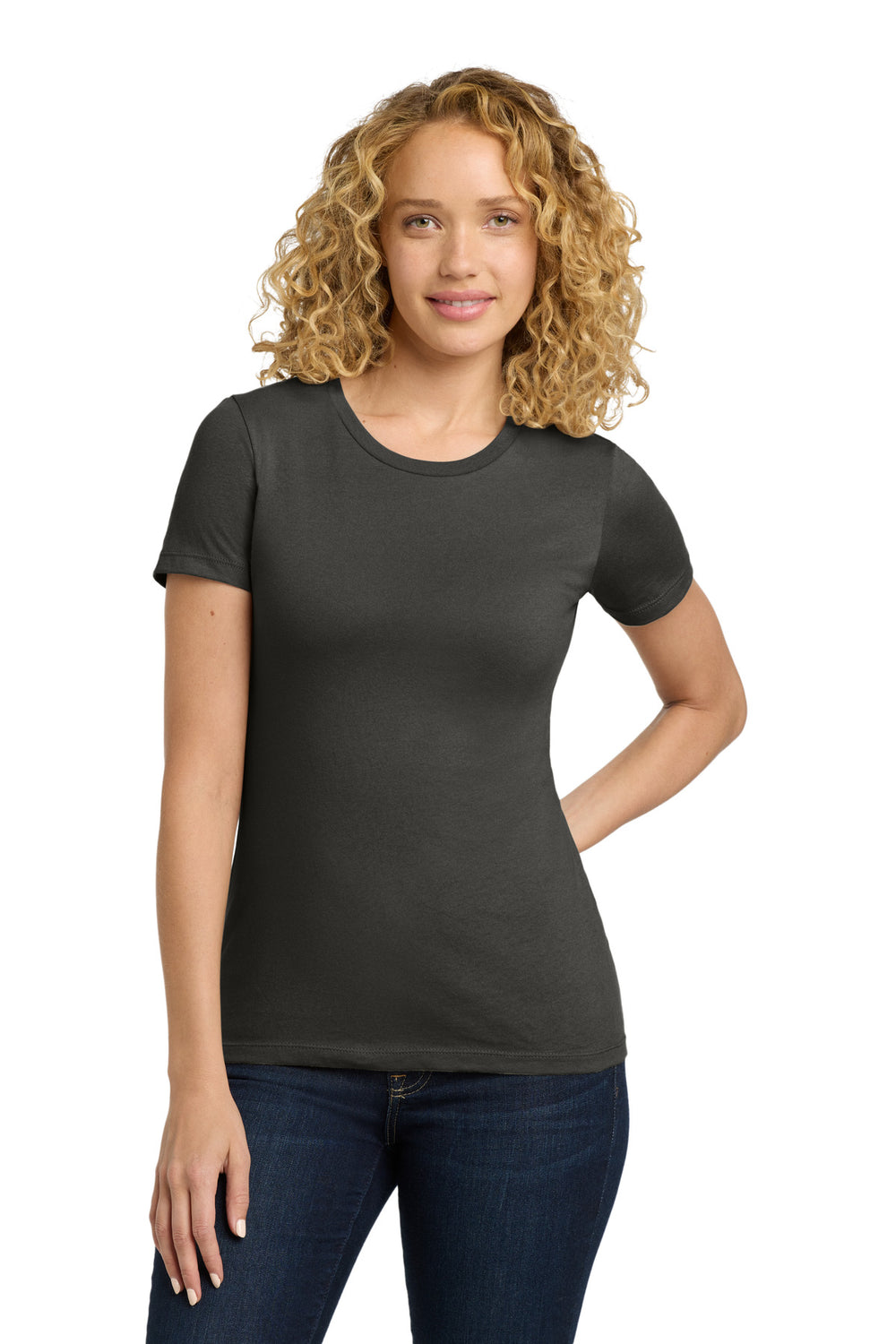 Next Level Apparel® Women's Cotton Tee - Heavy Metal - XS