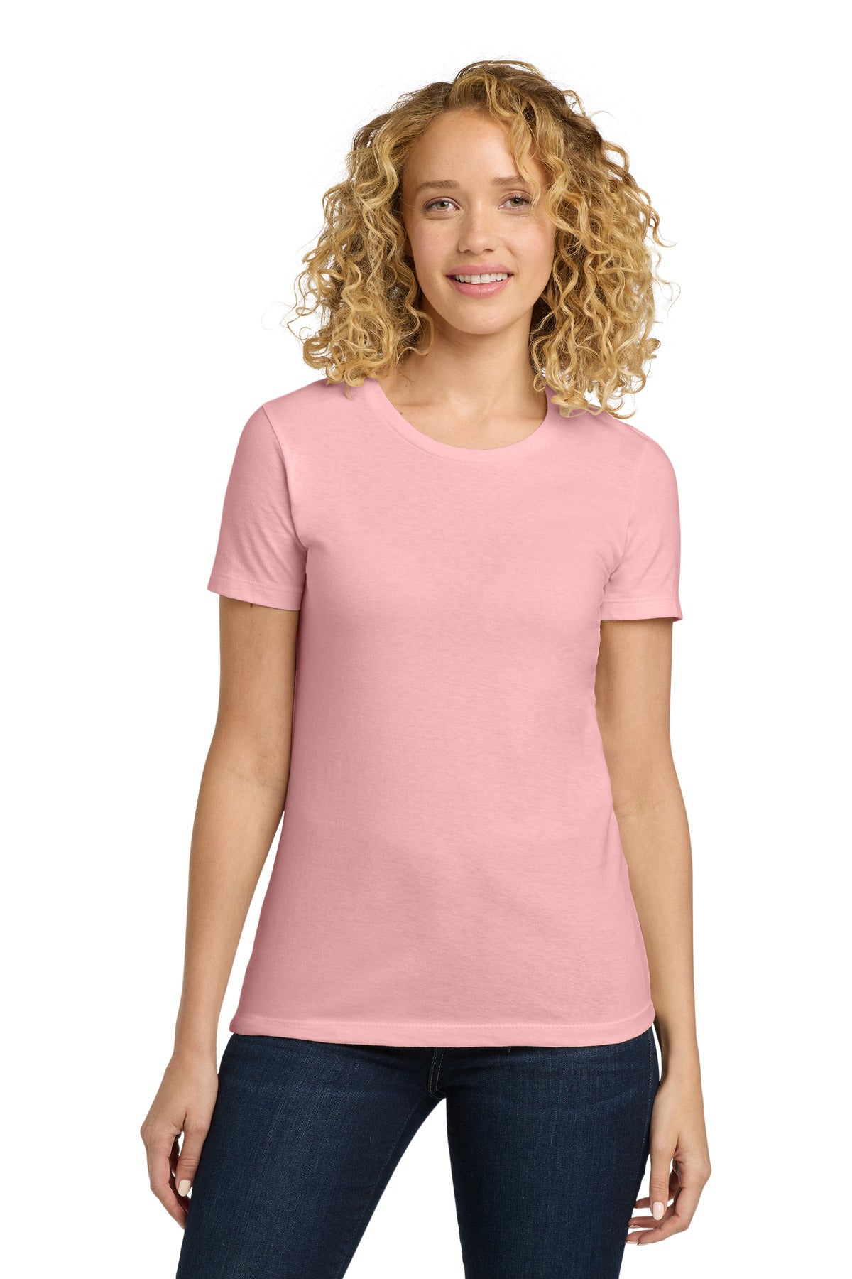 Next Level Apparel® Women's Cotton Tee - Light Pink - XS