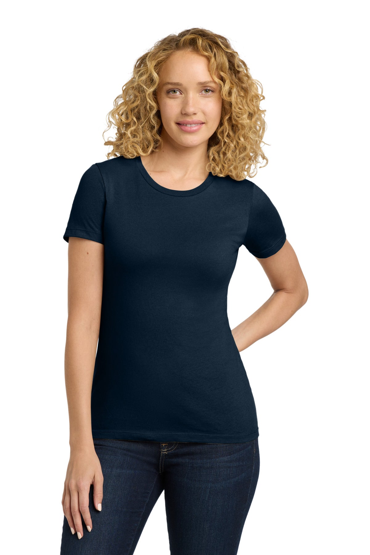 Next Level Apparel® Women's Cotton Tee - Midnight Navy - XS