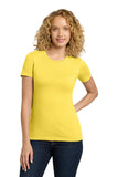 Next Level Apparel® Women's Cotton Tee - Vibrant Yellow - XS