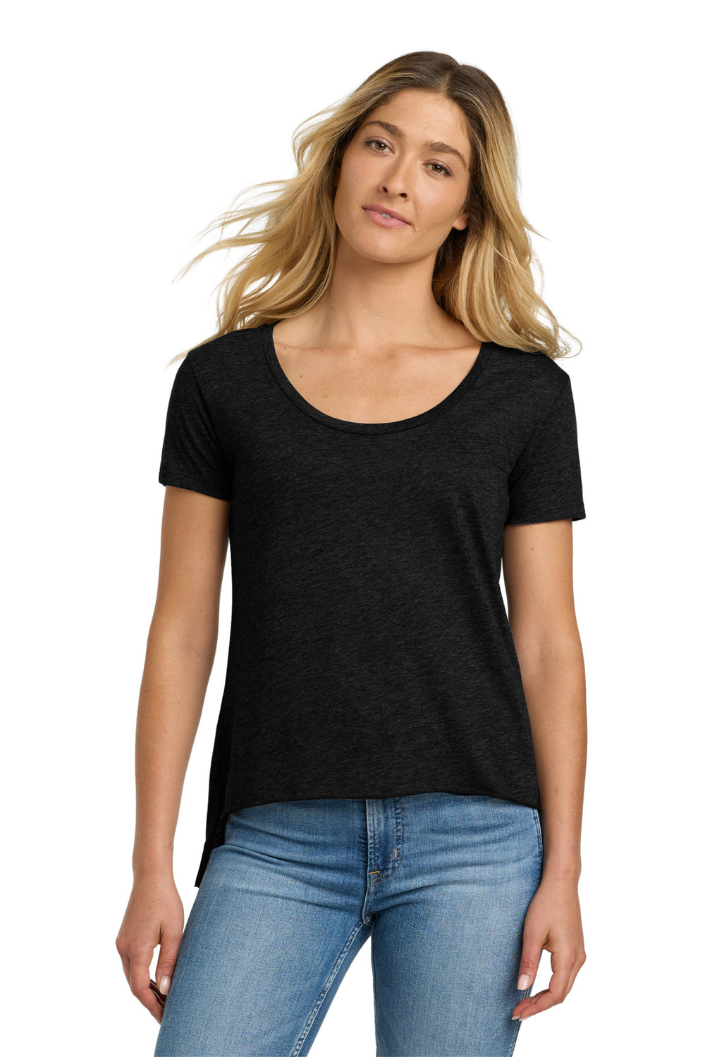 Next Level Apparel® Women's Festival Scoop Neck Tee - Black - XS