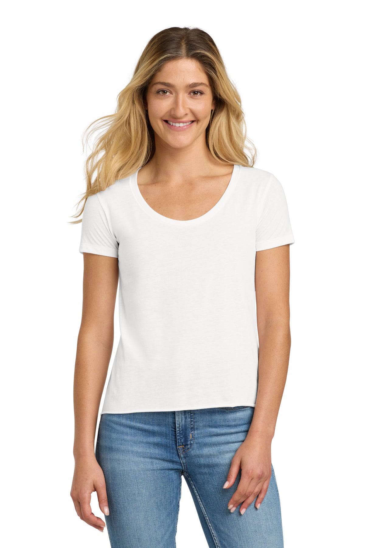 Next Level Apparel® Women's Festival Scoop Neck Tee - White - XS