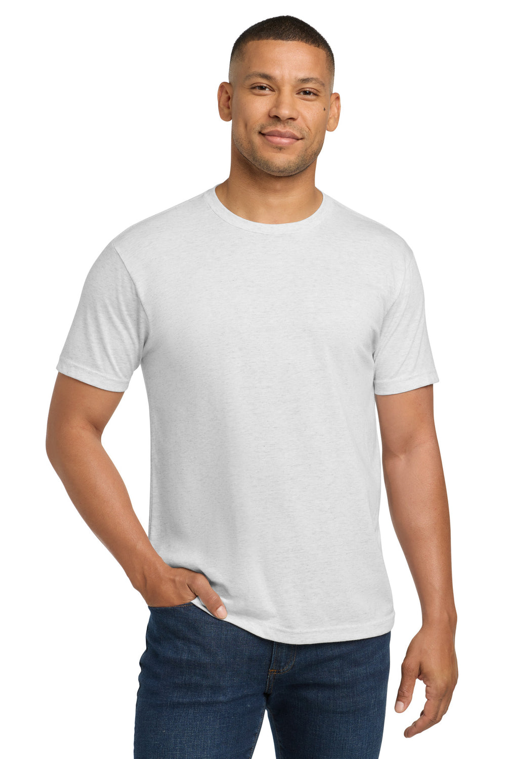 Next Level Apparel® Adult Tri-Blend Tee - Heather White - XS