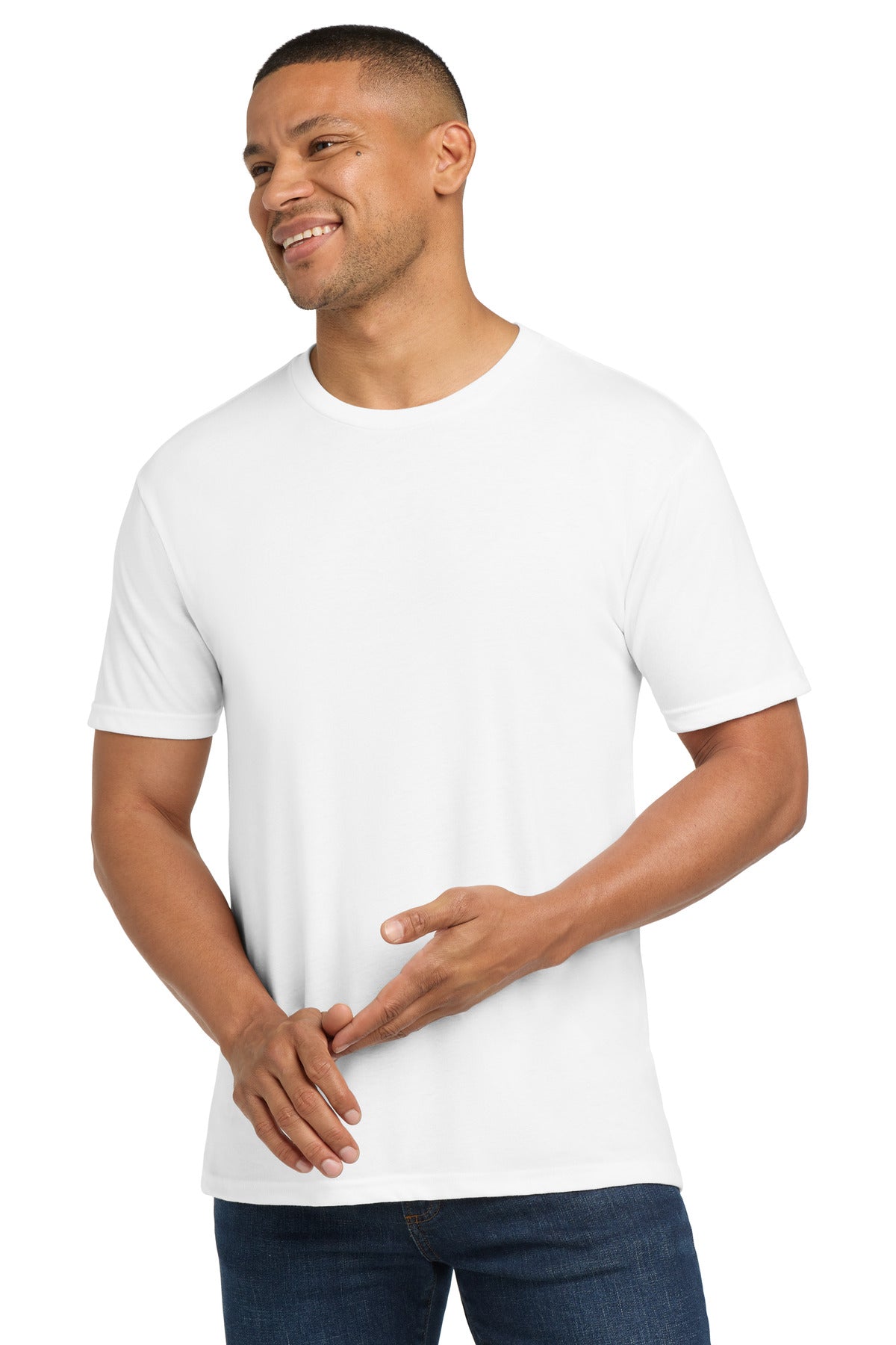 Next Level Apparel® Adult Tri-Blend Tee - Solid White - XS
