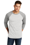 Next Level Apparel® Adult Tri-Blend 3/4-Sleeve Raglan Tee - Prem Hthr/ Hthr White - XS