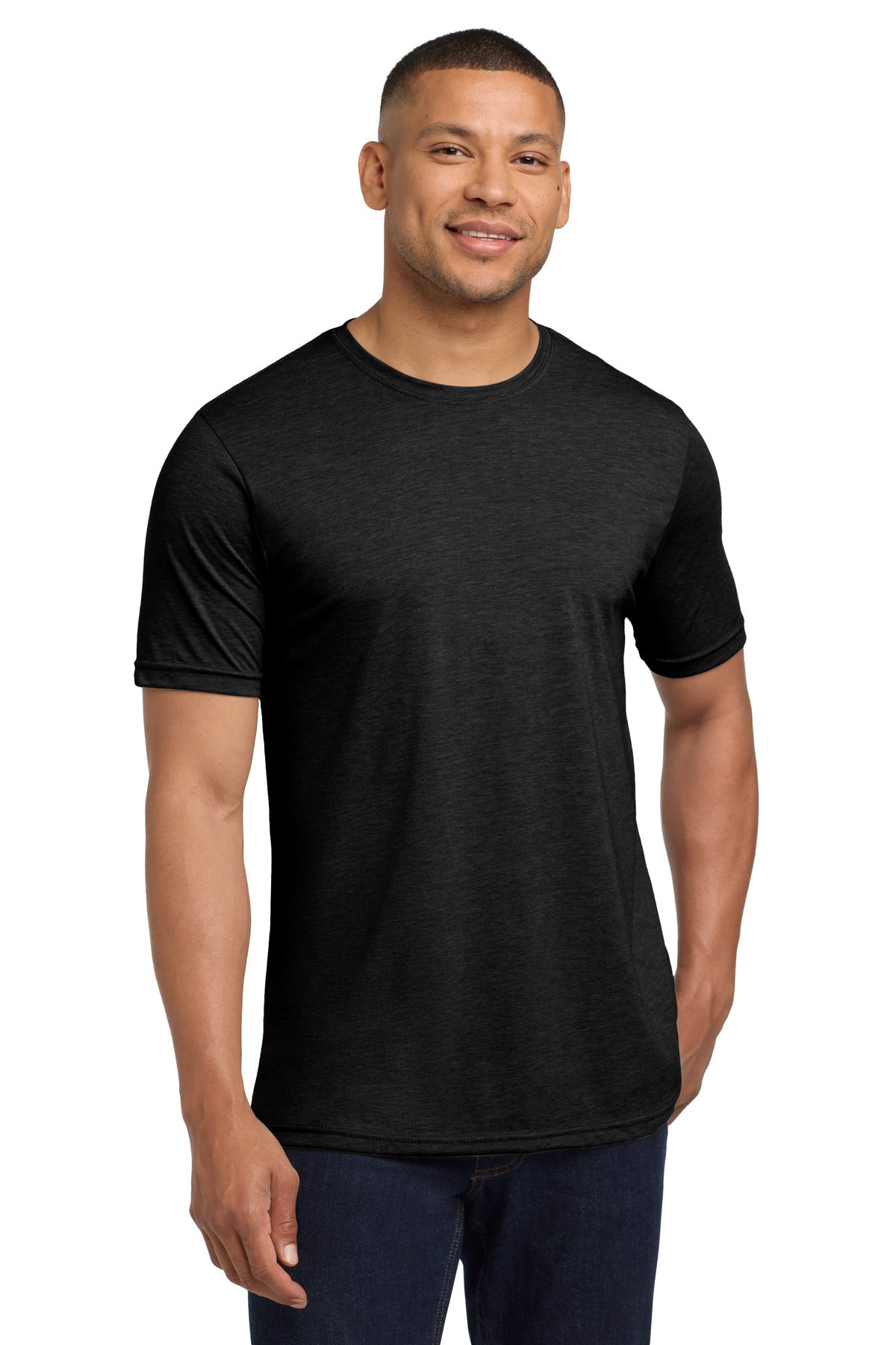 Next Level Apparel® Adult Poly/Cotton Tee - Black - XS
