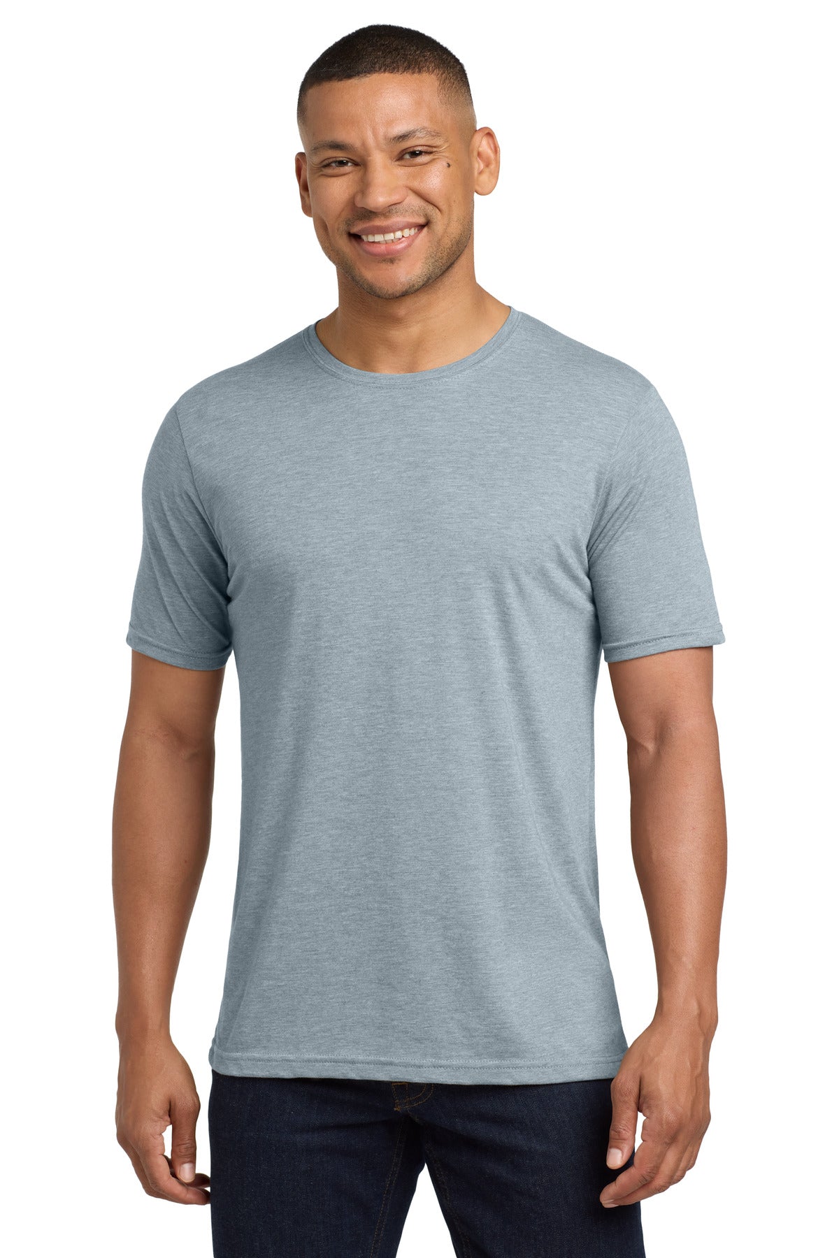 Next Level Apparel® Adult Poly/Cotton Tee - Stonewash Denim - XS