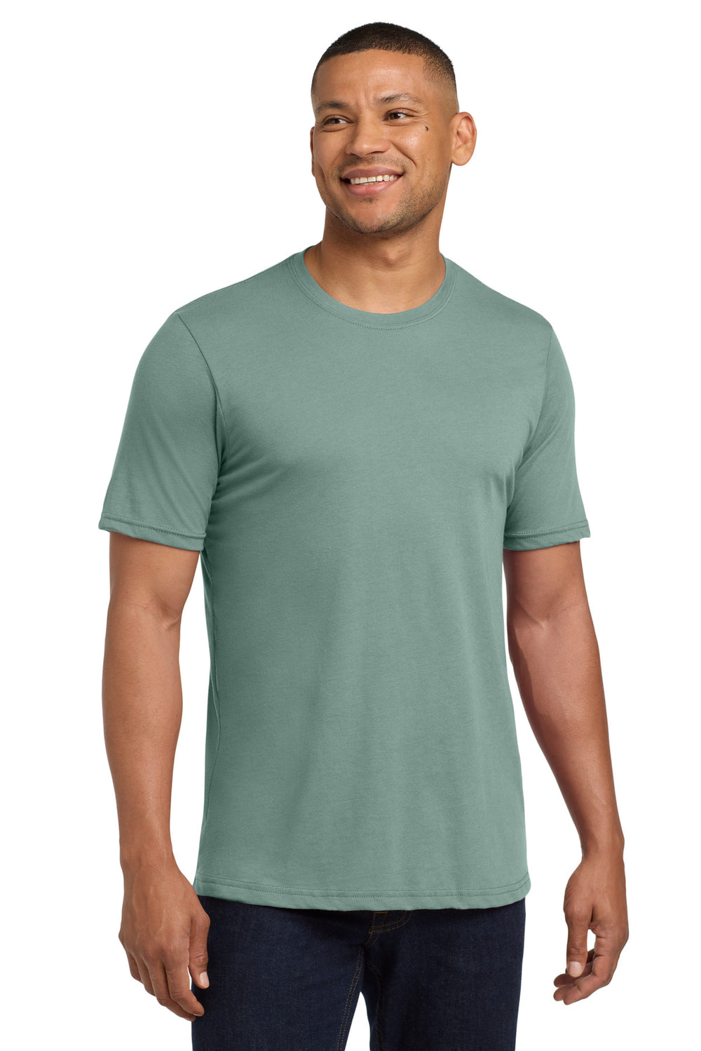 Next Level Apparel® Adult Poly/Cotton Tee - Stonewash Green - XS