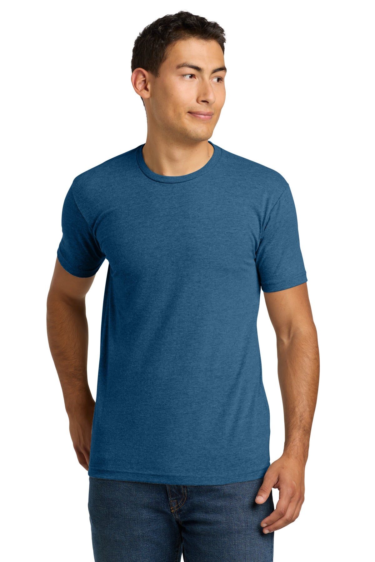 Next Level Apparel® Adult CVC Tee - Heather Cool Blue - 2XL