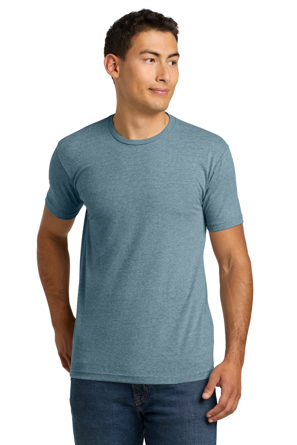 Next Level Apparel® Adult CVC Tee - Heather Slate Blue - 2XL