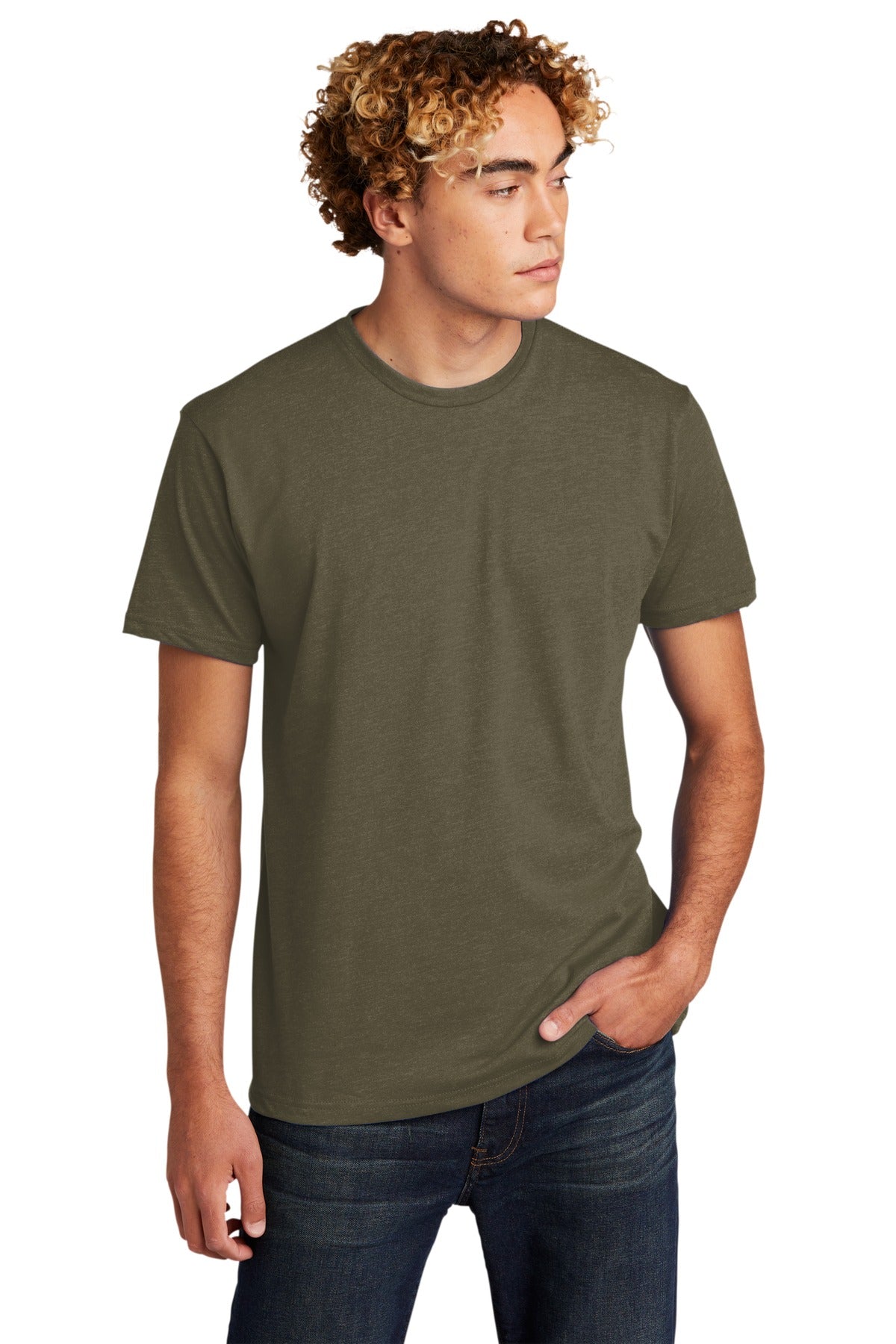 Next Level Apparel® Adult CVC Tee - Military Green - XS