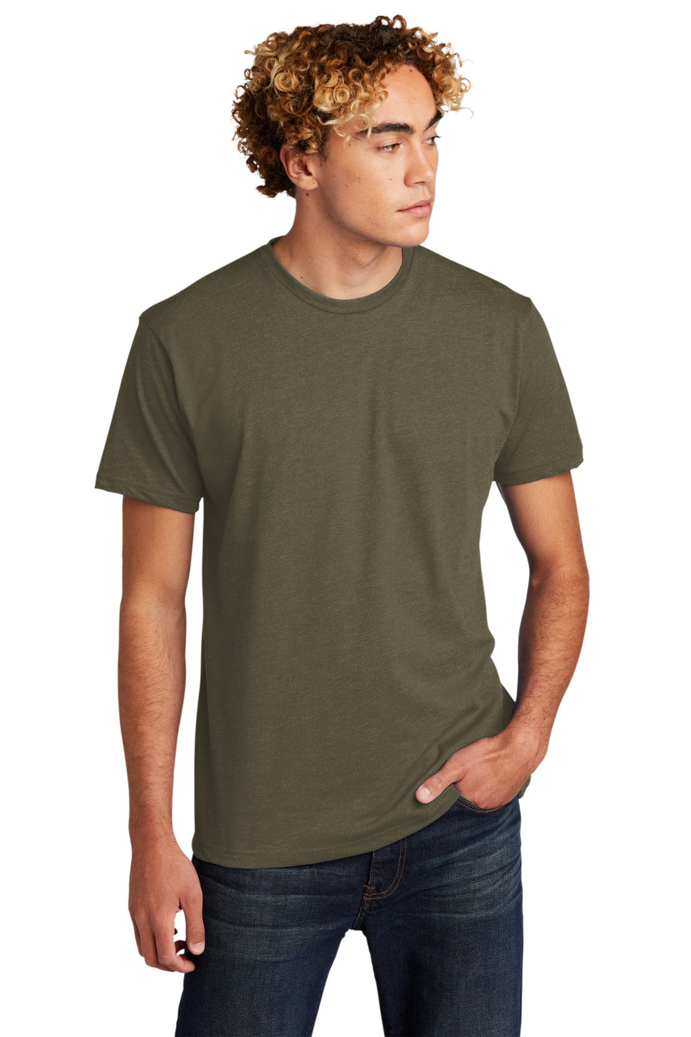 Next Level Apparel® Adult CVC Tee - Military Green - XS