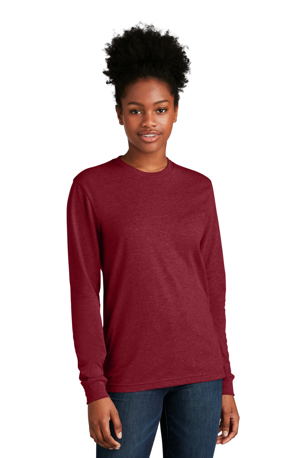 Next Level Apparel® Adult CVC Long Sleeve Tee - Cardinal - XS