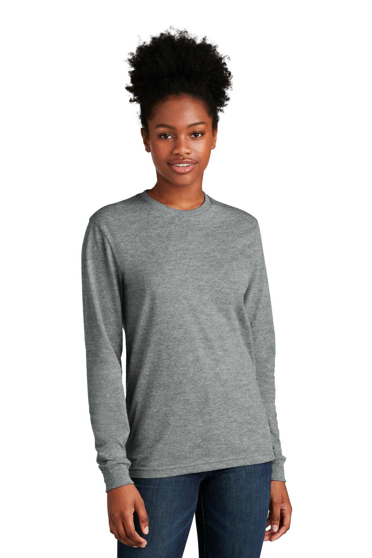 Next Level Apparel® Adult CVC Long Sleeve Tee - Dark Heather Grey - XS