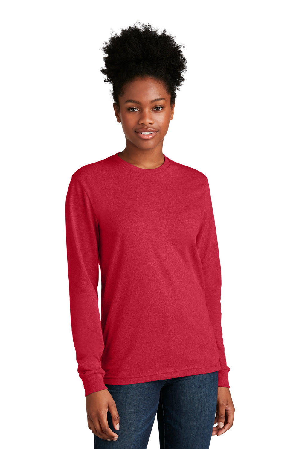 Next Level Apparel® Adult CVC Long Sleeve Tee - Red - XS