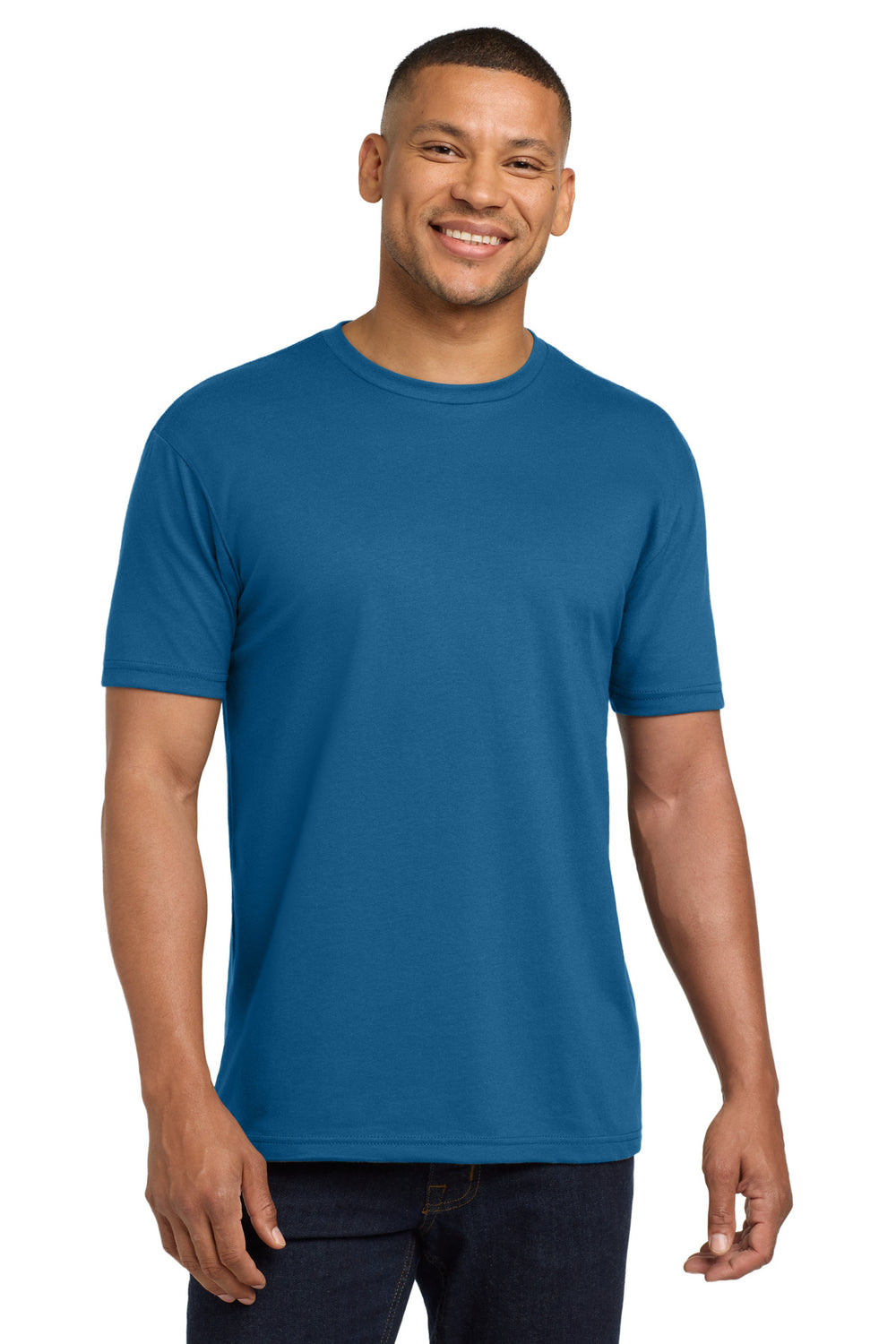 Next Level Apparel® Adult CVC Sueded Tee - Cool Blue - XS
