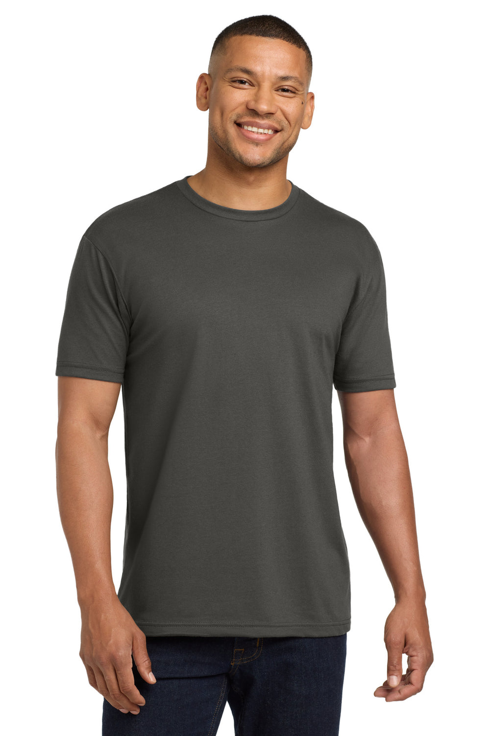 Next Level Apparel® Adult CVC Sueded Tee - Heavy Metal - XS