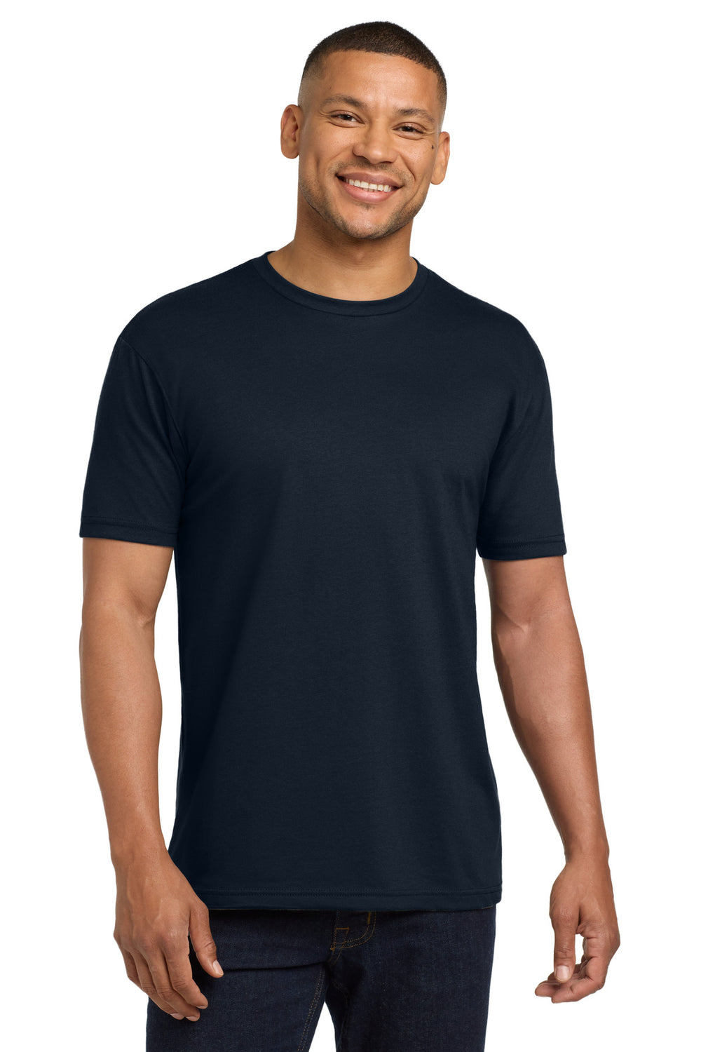 Next Level Apparel® Adult CVC Sueded Tee - Midnight Navy - XS