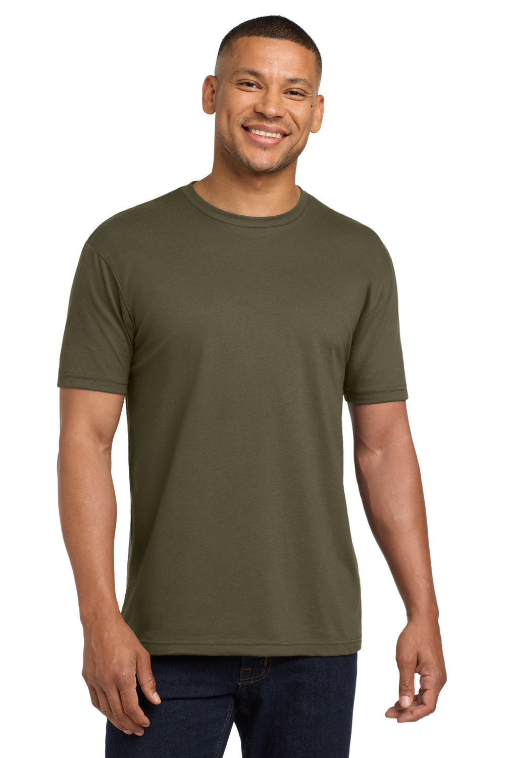 Next Level Apparel® Adult CVC Sueded Tee - Military Green - XS