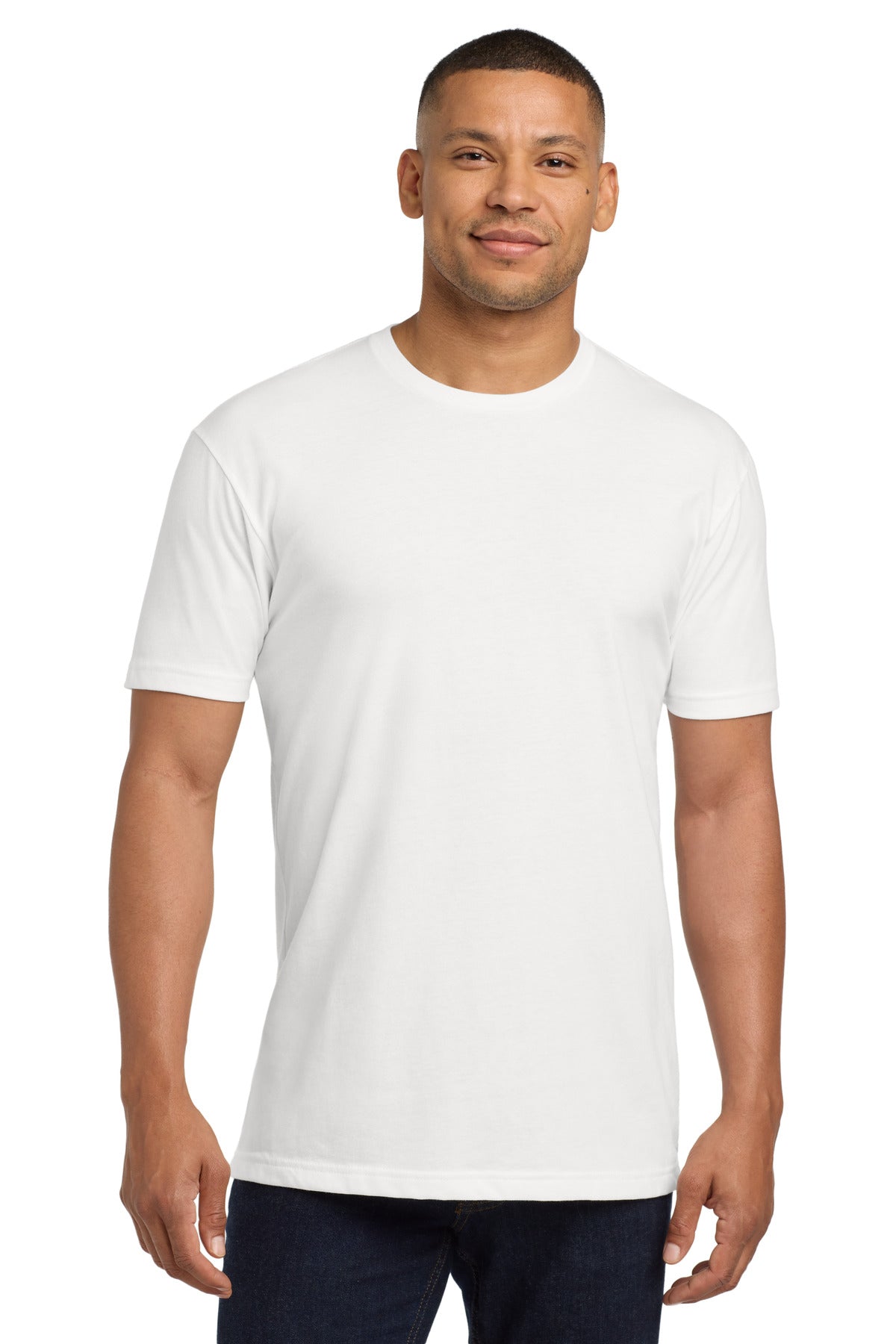 Next Level Apparel® Adult CVC Sueded Tee - White - XS