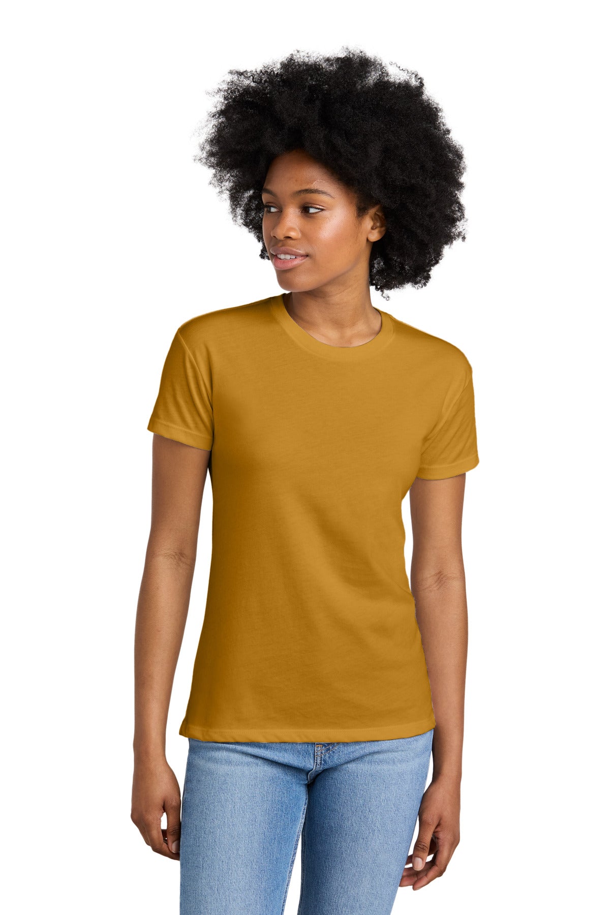 Next Level Apparel® Women's CVC Relaxed Tee - Antique Gold - XS