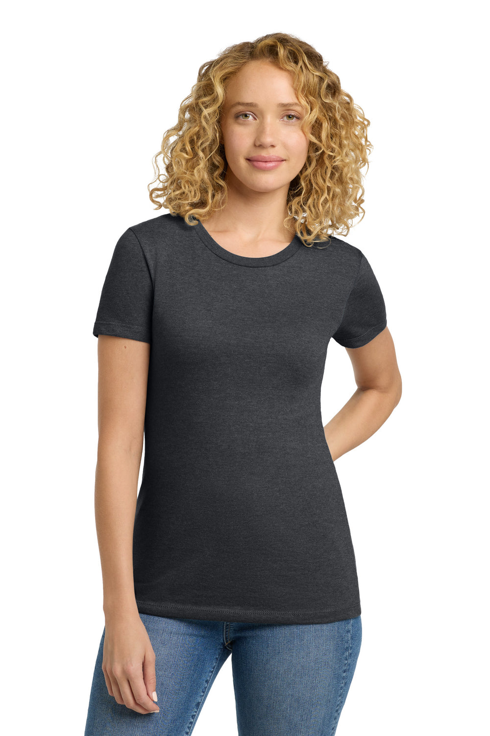 Next Level Apparel® Women's CVC Tee - Charcoal - XS