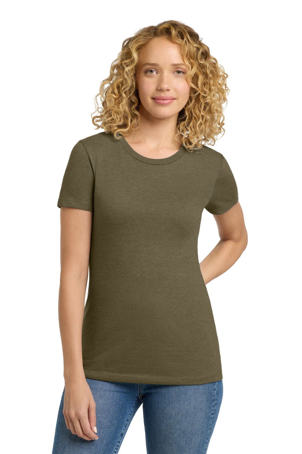 Next Level Apparel® Women's CVC Tee - Military Green - XS