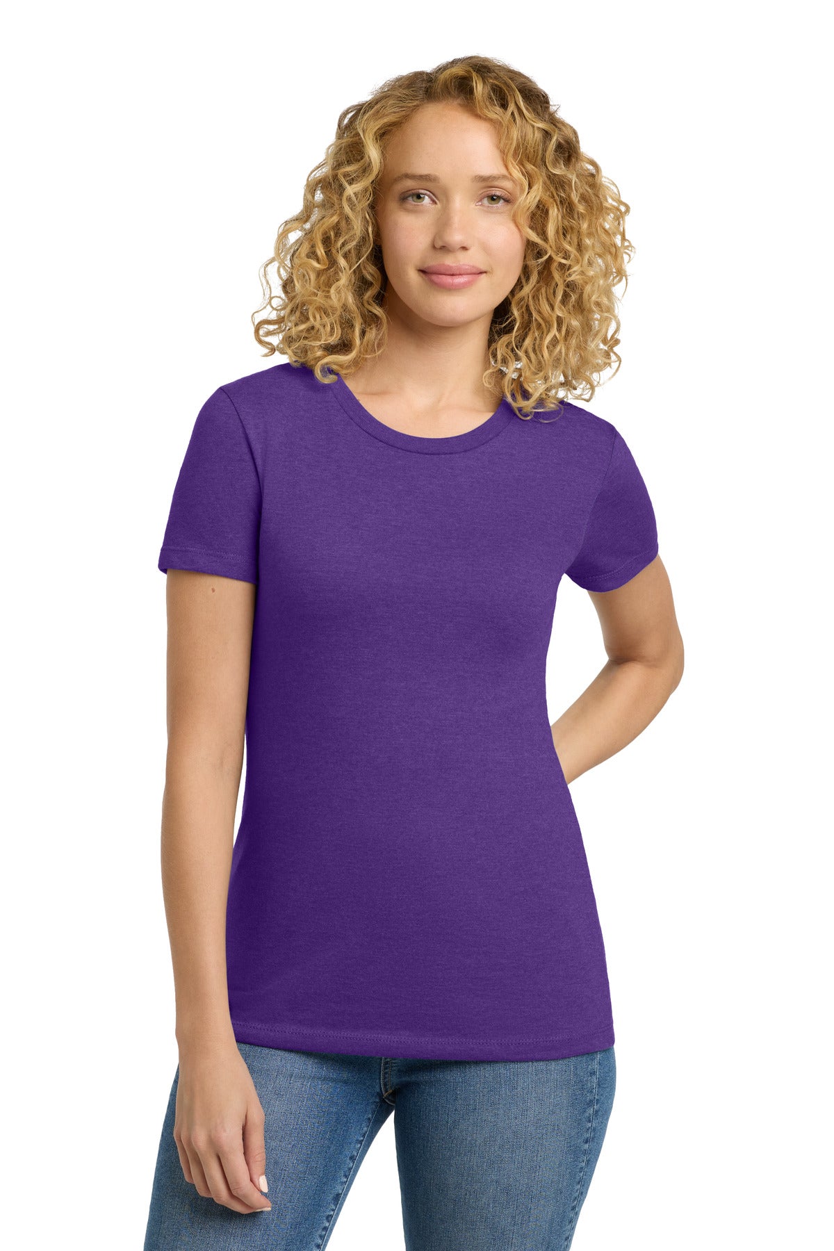 Next Level Apparel® Women's CVC Tee - Purple Rush - XS