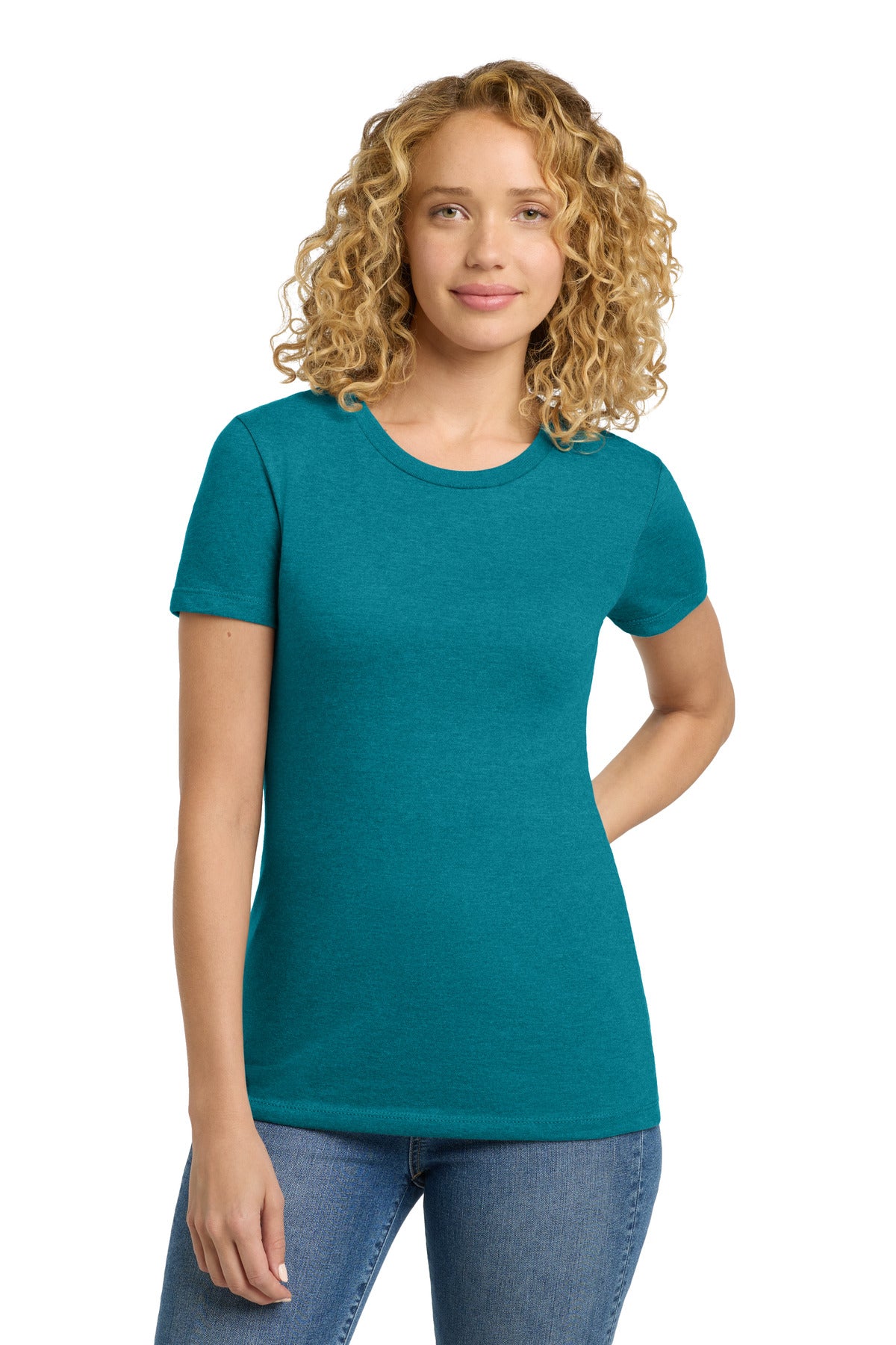 Next Level Apparel® Women's CVC Tee - Teal - XS