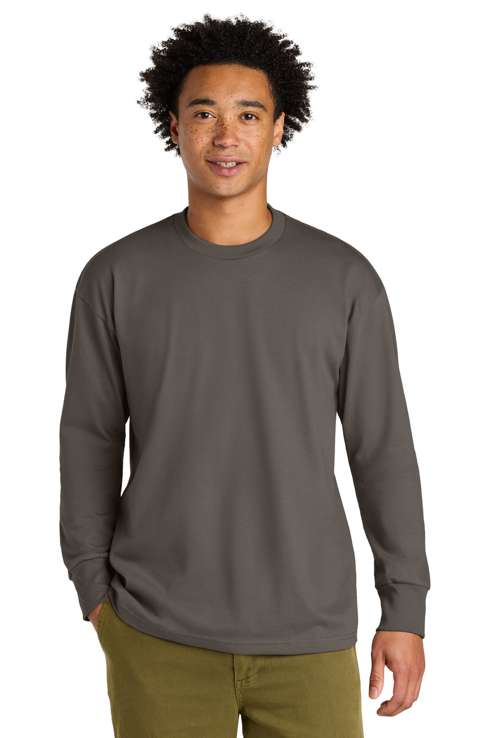 Next Level Apparel® Heavyweight Long Sleeve Tee - Shiitake - XS
